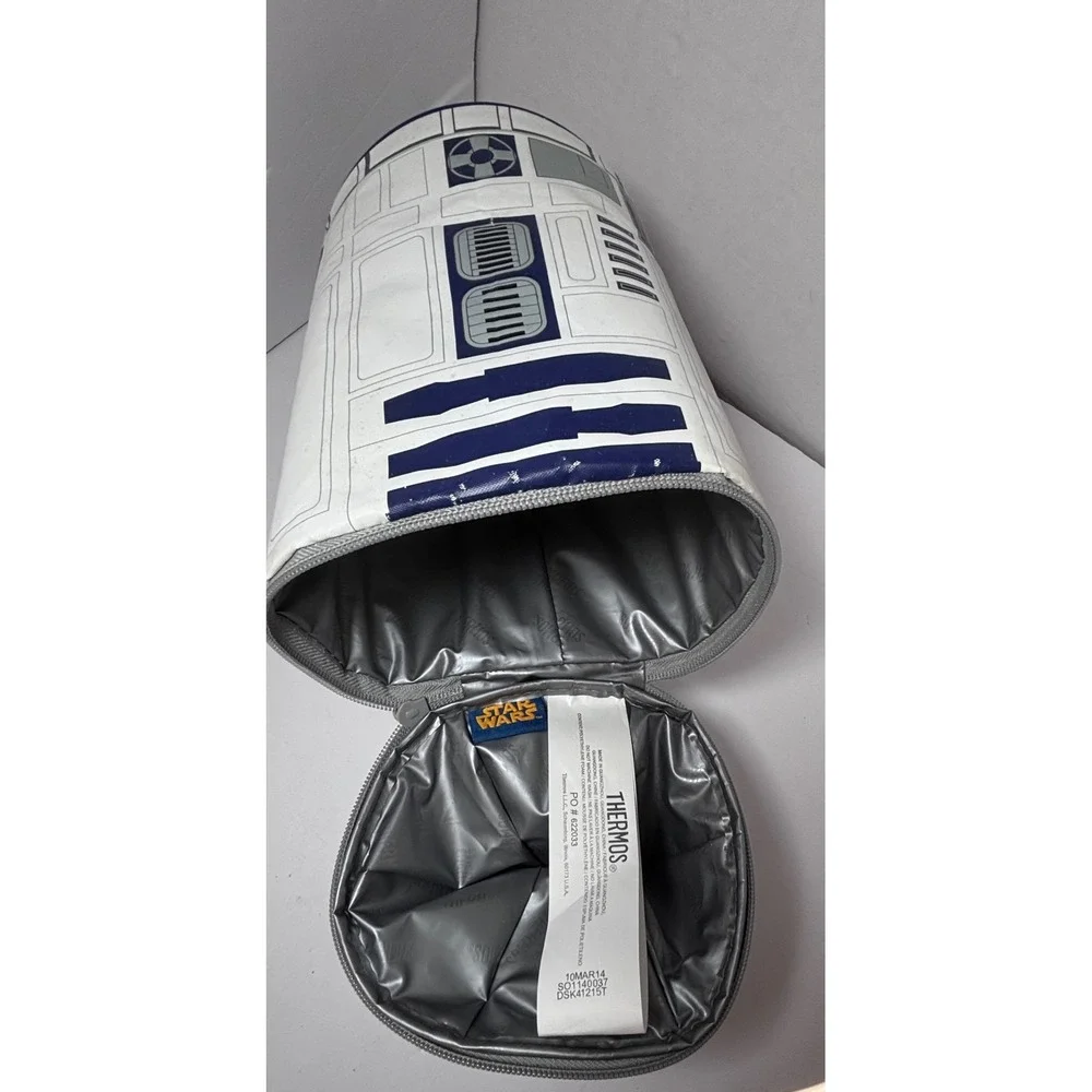 Star Wars R2-D2 Thermos Insulated Lunch Bag NWT Y2K Retro 3D Droid 2014